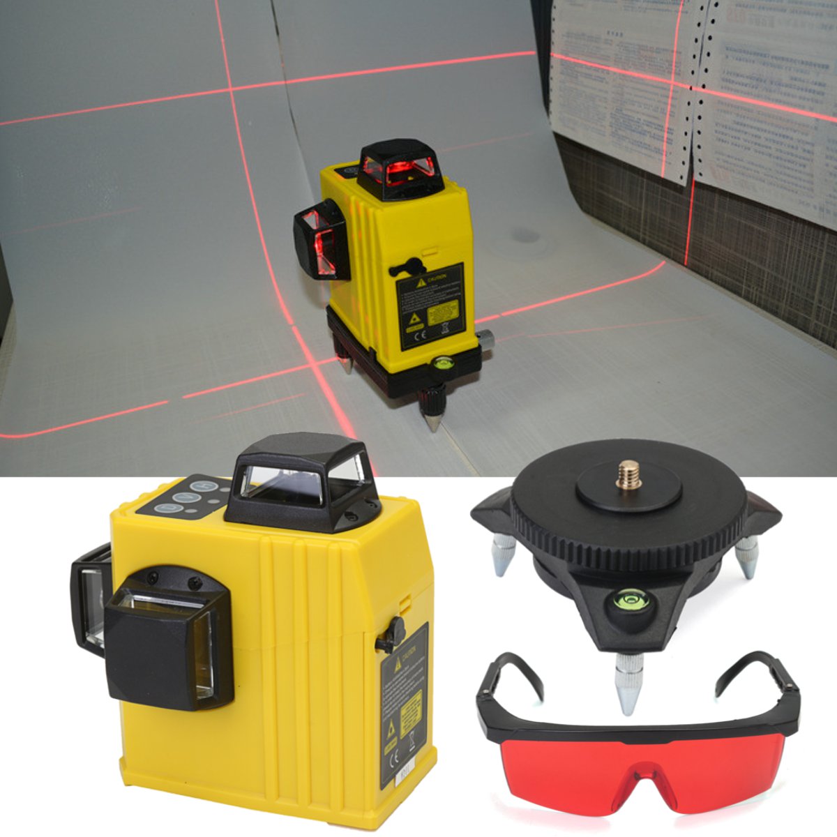 12-Line-3D-360deg-Infrared-Laser-Level-Self-Leveling-Vertical-amp-Horizontal-Level-Cross-1213759