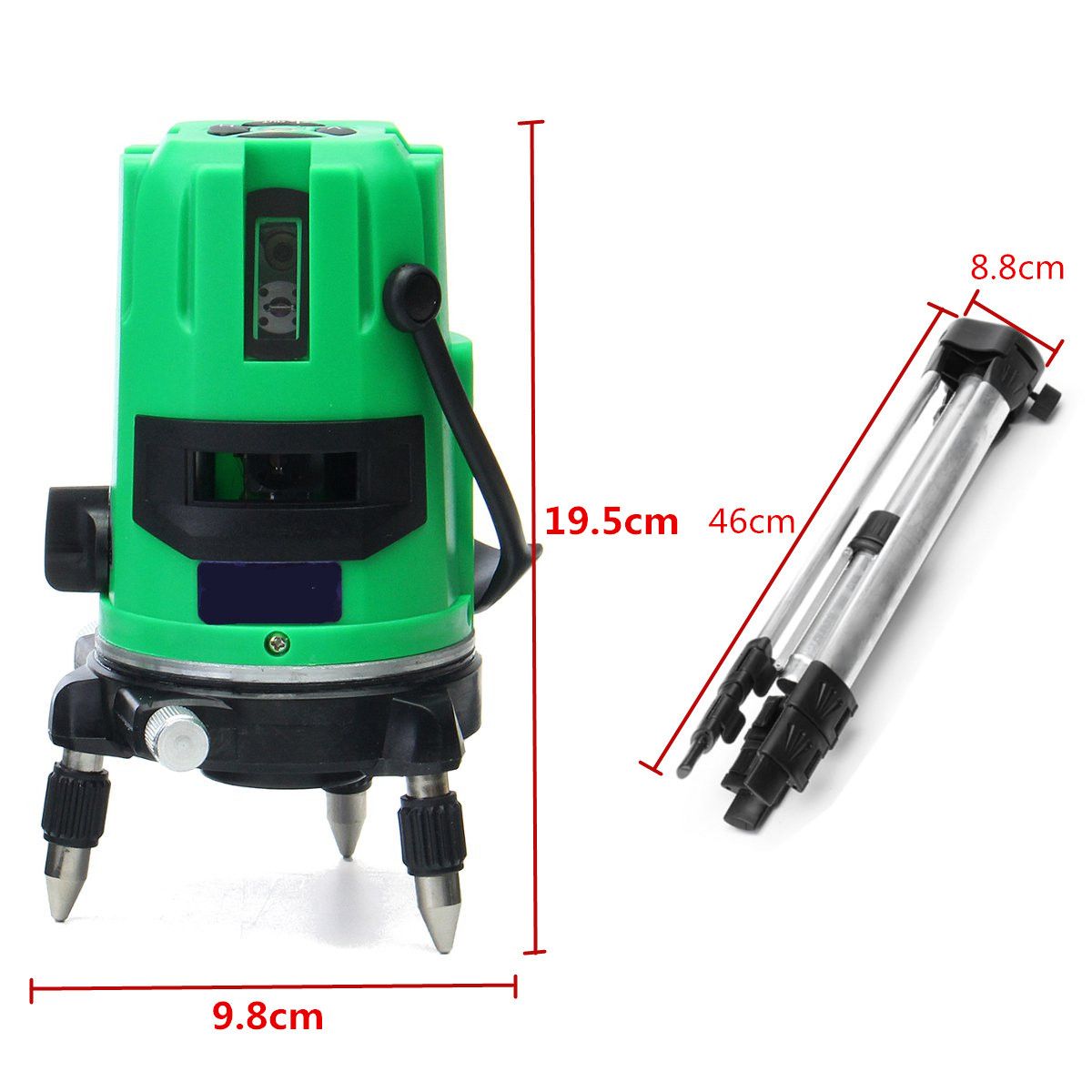 Green-2-Line-2-Points-Laser-Level-360-Rotary-Laser-Line-Self-Leveling-with-Tripod-1166735