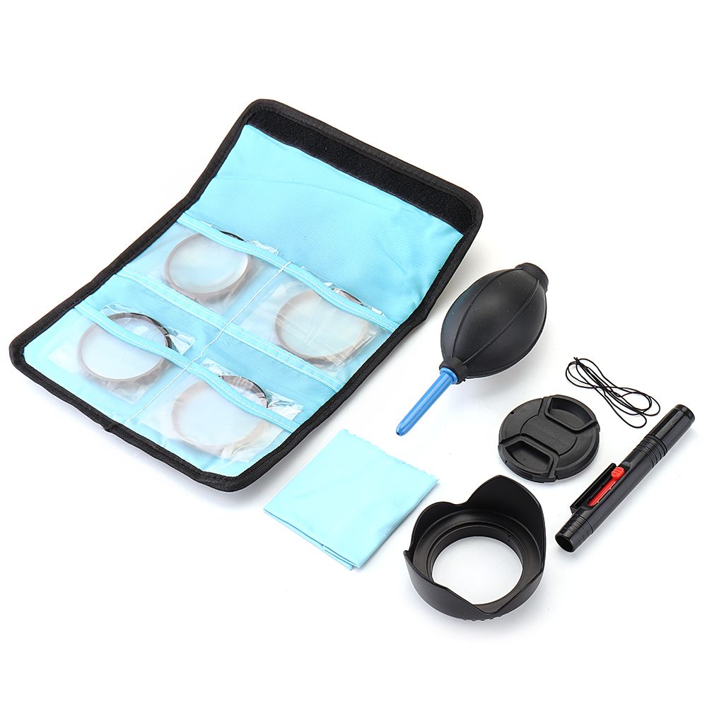 Close-up-12410-4952555862677277mm-Lens-Filter-Storage-Bag-Lens-Hood-Cap-Blower-Brush-Kit-Set-1612148