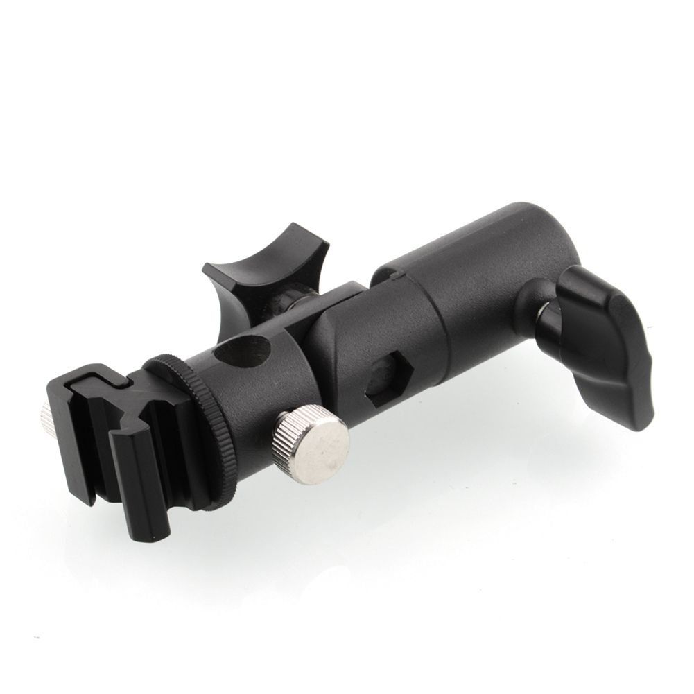 Metal-Camera-E-Type-Flash-Shoe-Umbrella-Holder-Mount-Light-Stand-Bracket-Swivel-1047024