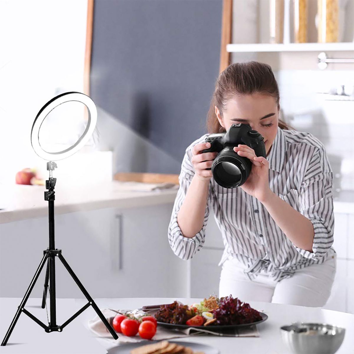 26cm-2700k-6500k-Dimmable-USB-LED-Ring-Light-with-50cm-160cm-210cm-Tripod-Phone-Holder-for-Youtube-V-1688393