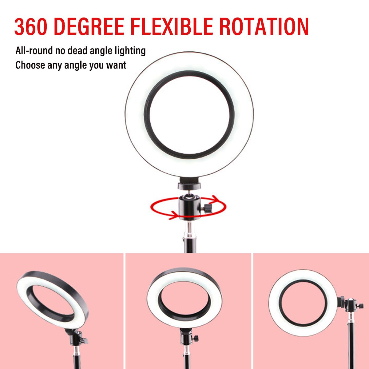 26cm-2700k-6500k-Dimmable-USB-LED-Ring-Light-with-50cm-160cm-210cm-Tripod-Phone-Holder-for-Youtube-V-1688393