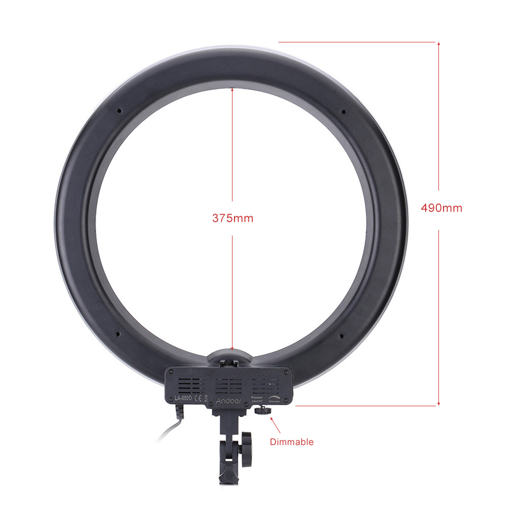 LA-650D-Photo-Studio-Ring-Light-LED-Lamp-Photographic-Lighting-40W-5500K-with-600LED-Lights-1138216