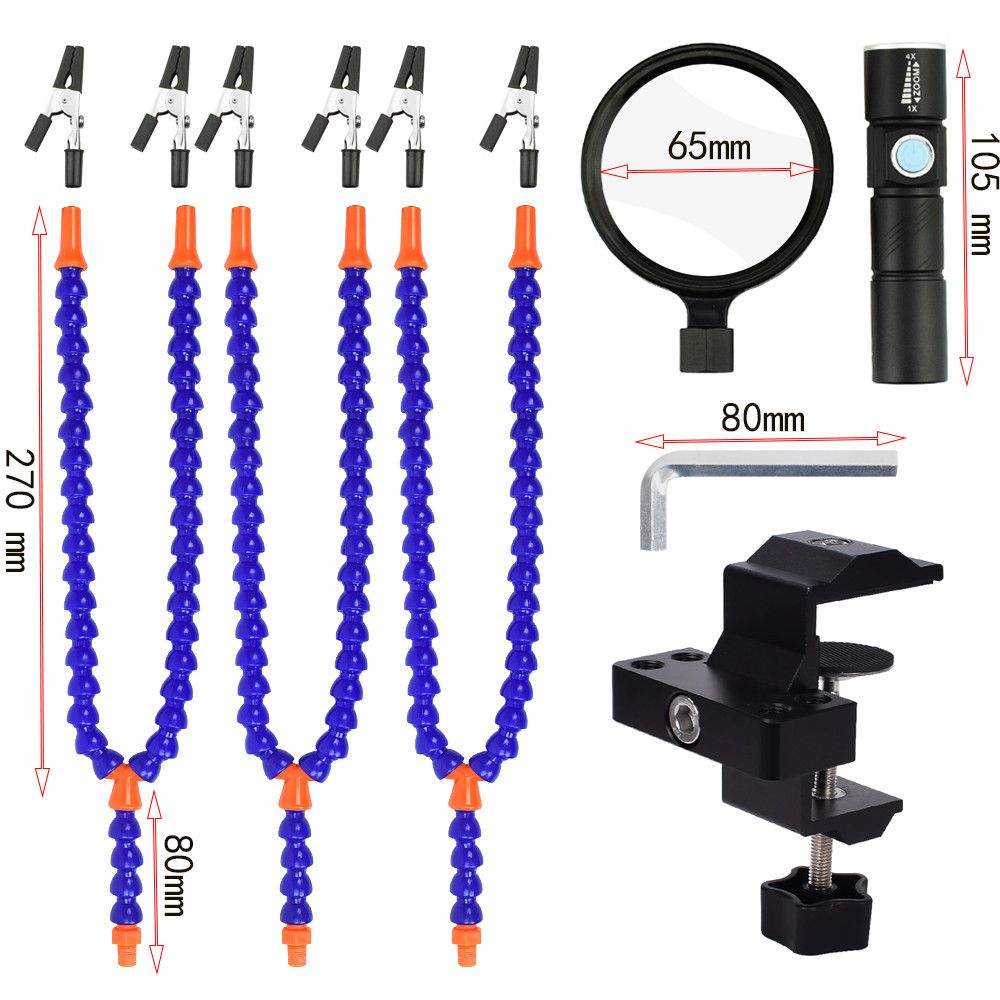 NEWACALOX-Soldering-Iron-Holder-Table-Clamp-3X-5X-Magnifying-Glass-USB-LED-Flashlight-Soldering-Stat-1674409