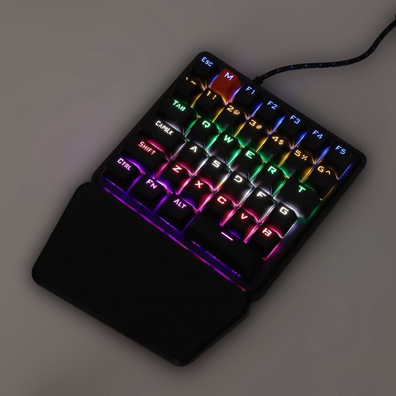 K106-36-Keys-USB-Wired--LED-Ergonomic-Single-Hand-Mechanical-Gaming-Keyboard-with-Wrist-Rest-for-Lap-1664183