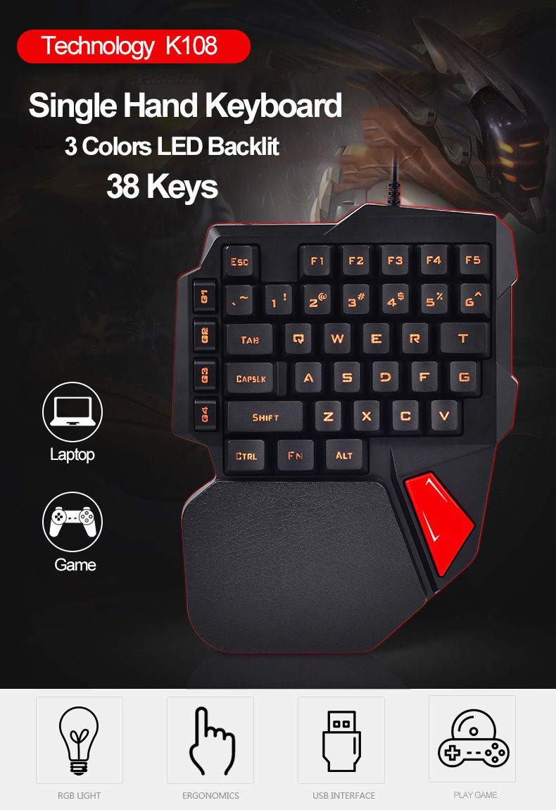 K108-38-Keys-Wired-Keyboard-3-Color-LED-Backlit-Ergonomic-One-Handed-Hand-Gaming-Keyboard-for-PC-Lap-1668586