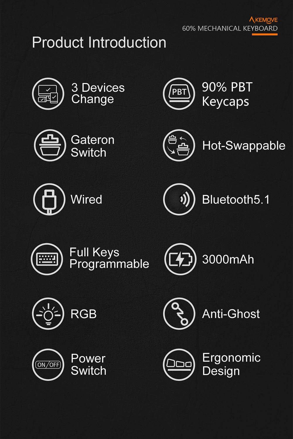 KEMOVE-SnowFox-61-Keys-Mechanical-Gaming-Keyboard-60-NKRO-bluetooth-51-Type-C-Dual-Mode-PBT-Keycap-G-1654225