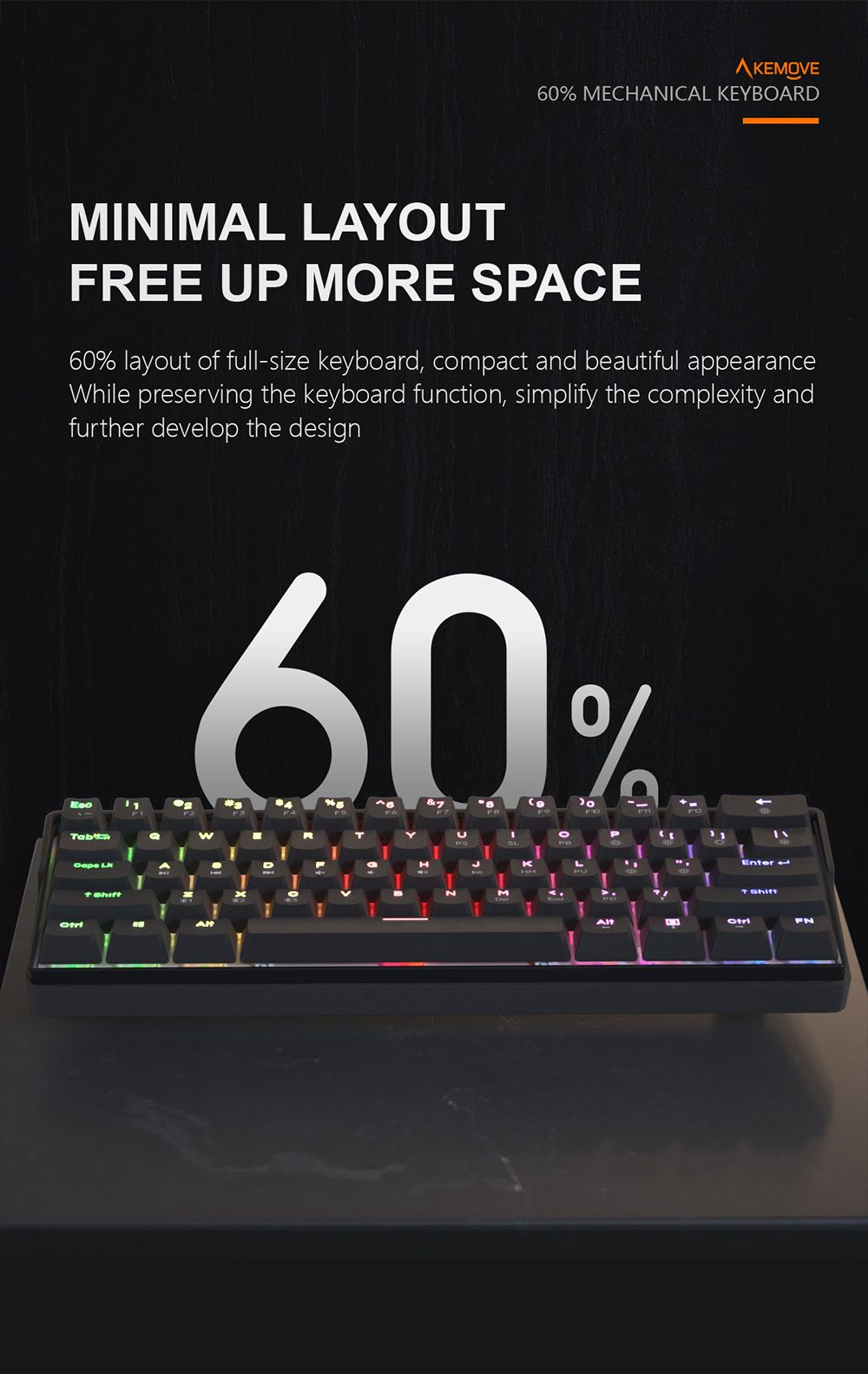 KEMOVE-SnowFox-61-Keys-Mechanical-Gaming-Keyboard-60-NKRO-bluetooth-51-Type-C-Dual-Mode-PBT-Keycap-G-1654225