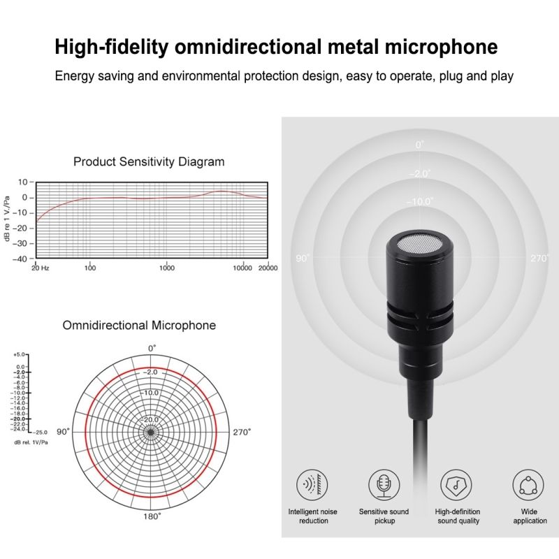 PULUZ-PU427-6M-35mm-Jack-Microphone-M1-Omnidirectional-Condenser-Microphone-Recording-Live-Vlogging--1727162