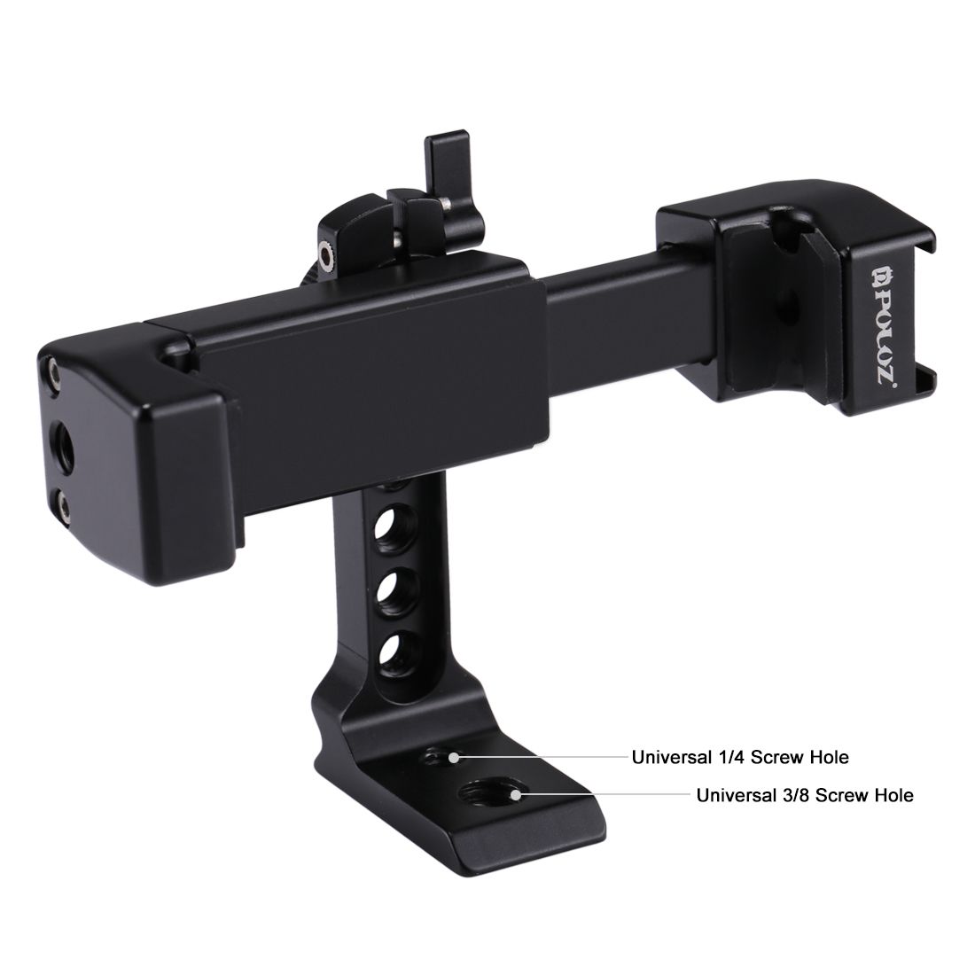 PULUZ-PU367-360-Degree-Rotating-Universal-Phone-Metal-Clamp-Clip-Holder-Bracket-for-Smartphones-1259912