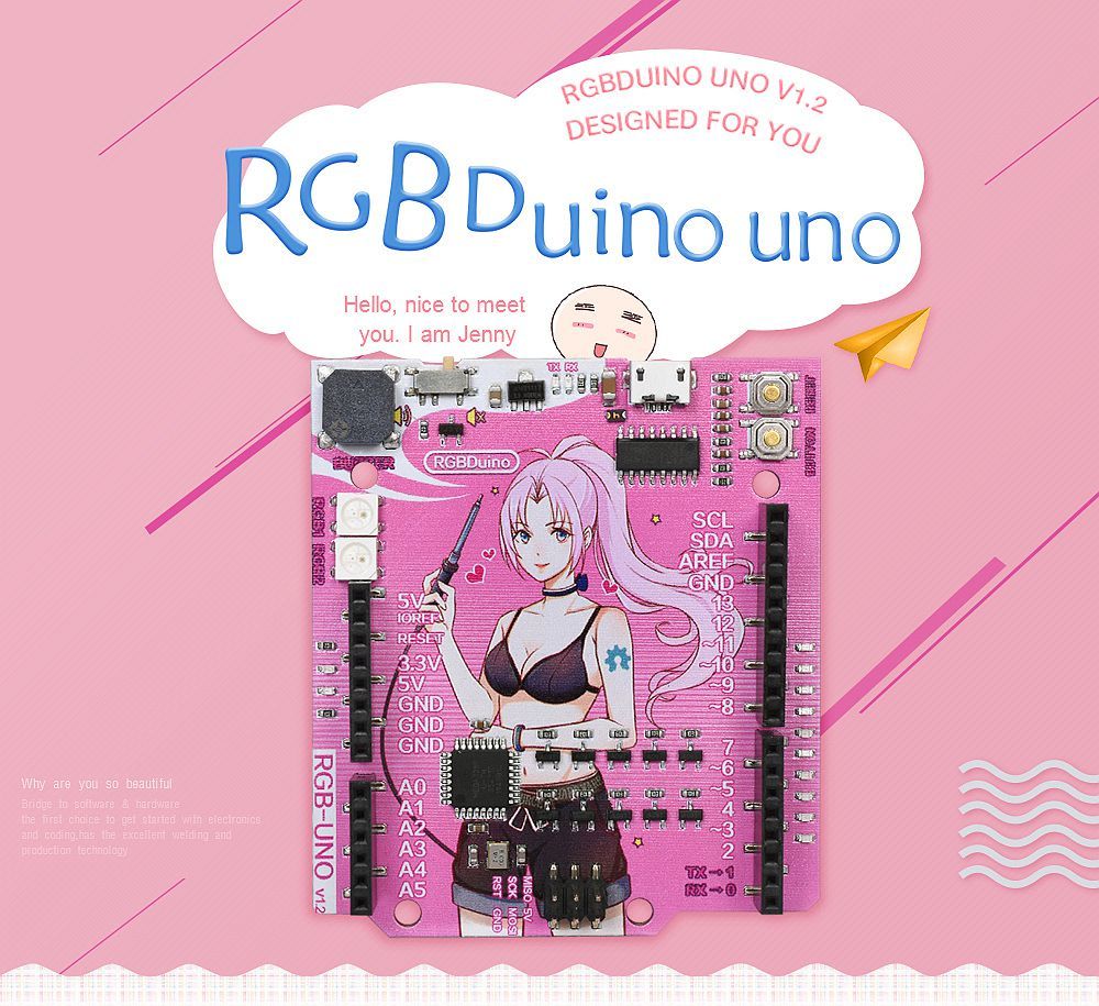 3Pcs-RGBDuino-UNO-V12-Jenny-Development-Board-ATmega328P-Chip-CH340C-VS-UNO-R3-Upgrade-for-Raspberry-1759983