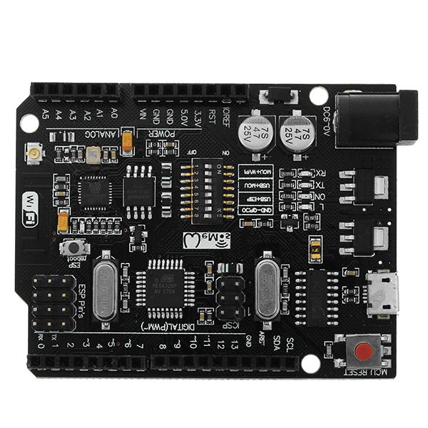 Geekcreit-UNOWiFi-R3-ATmega328PESP8266-32Mb-Memory-USB-TTL-CH340G-Module-1205444