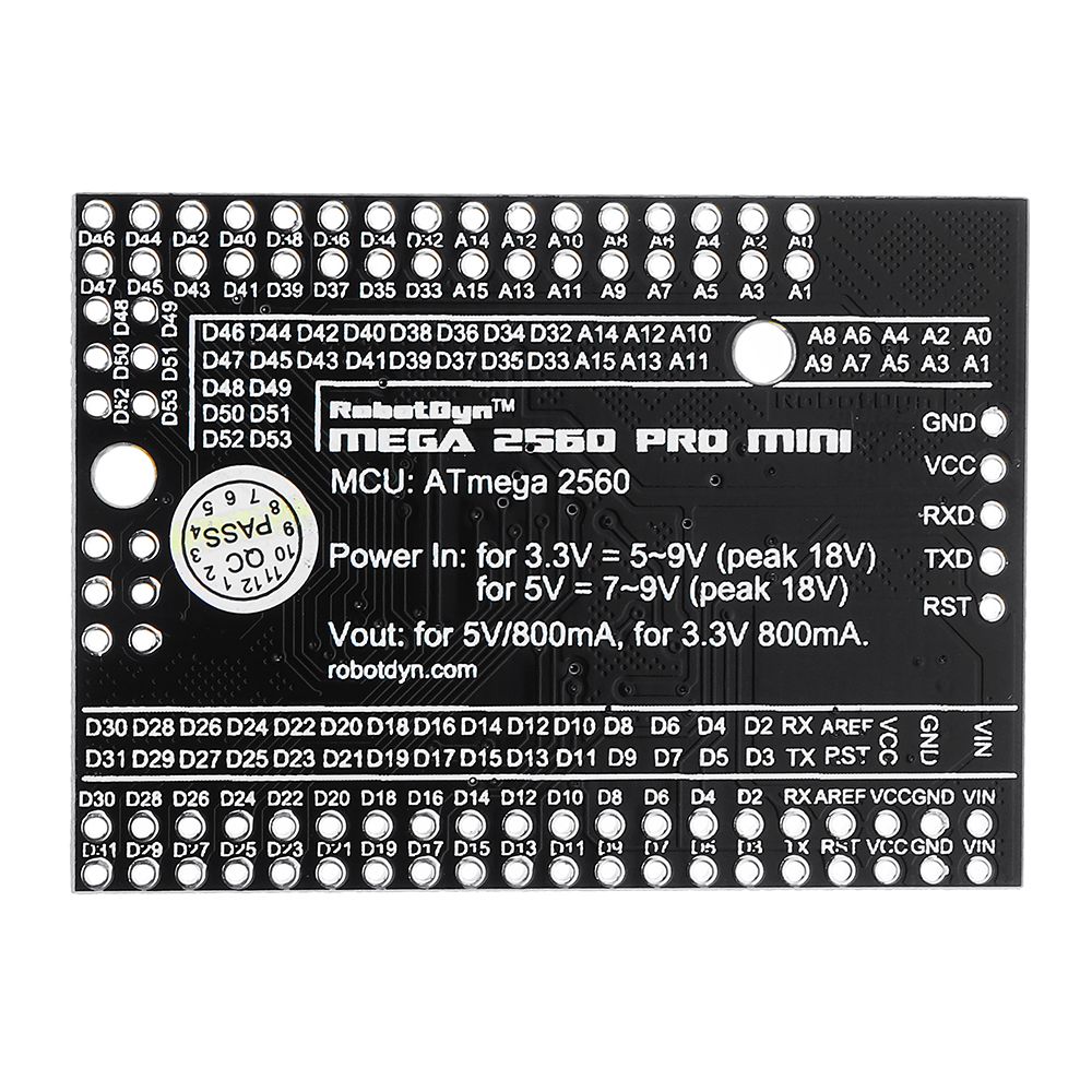 Mega2560-PRO-MINI-Module-33V-ATmega2560-16AU-NO-Pin-Headers-Development-Board-RobotDyn-for-Arduino---1387972