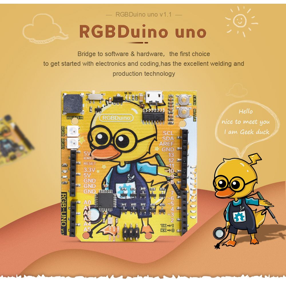 RGBDuino-UN0-V11-Geek-Duck-Development-Board-ATmega328P-CH340C-Micro-USB-Vs-UN0-R3-for-Raspberry-Pi--1732457