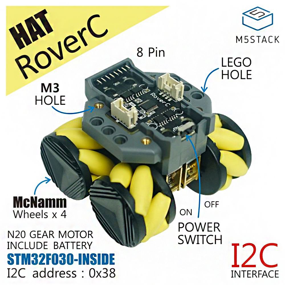 RoverC-Programmable-Omnidirectional-Mobile-Robot-Base-Compatible-with-M5StickC-STM32f030f4-Microcont-1599992