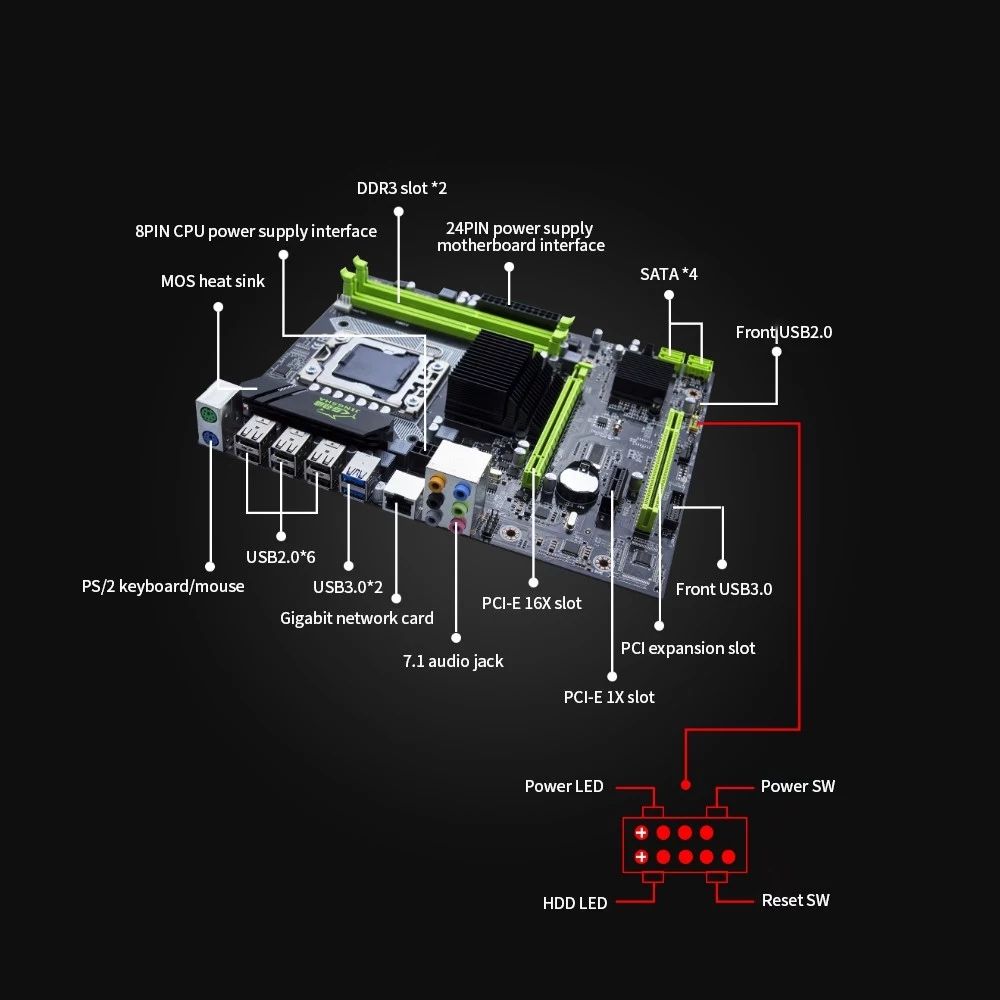 JingSha-X58M-30-Motherboard-DDR3-LGA1366PIN-M-ATX-Mainboard-Support-RECC-CPU-X56505670-1765267