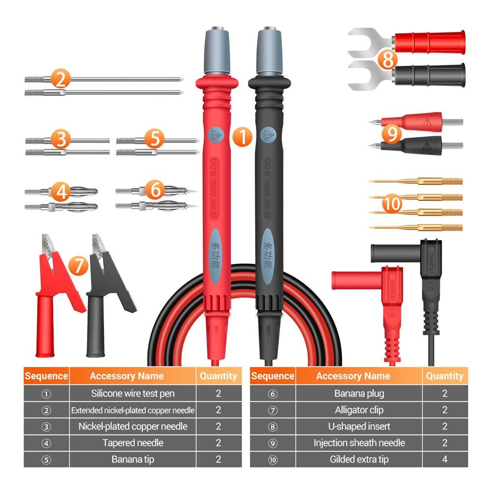 ANENG-PT1028-1000V-22-In-1-Multi-function-multimeter-leads-Combination-Test-Cable-Universal-Meter-Te-1764465