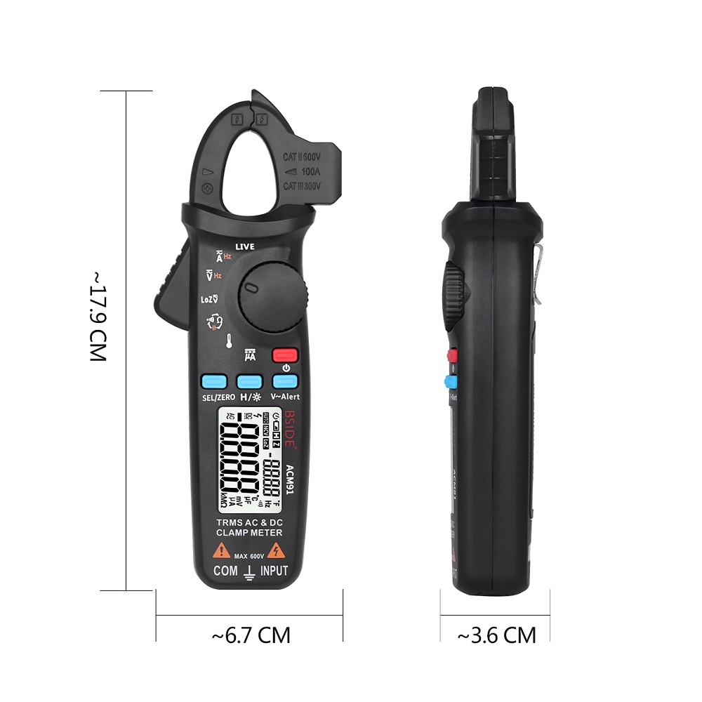 BSIDE-ACM91-Digital-ACDC-Current-Clamp-Meter-Auto-Range-Car-Repair-TRMS-Multimeter-Live-Check-NCV-Fr-1592380