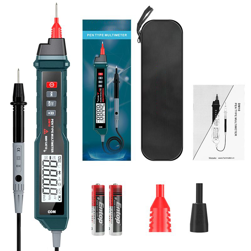 HANMATEK-DM10-Pen-Type-True-RMS-Digital-Multimeter-Auto-Measurement-Non-contact-ACVDCV-Handheld-Elec-1721753