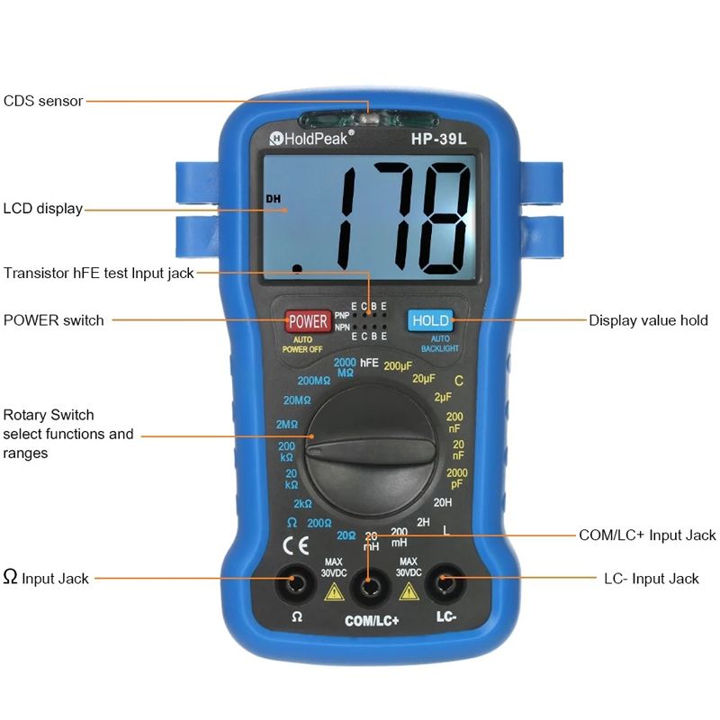 HoldPeak-HP-39L-Backlight-LCD-Digital-LCR-Meter-Resistance-Capacitance-Inductance-Tester-Transistor--1278808
