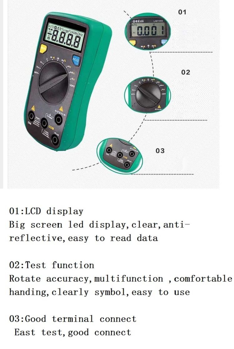 LAOA-LA813302-LCD-Professional-Automatic-Digital-Multimeter-Multimetro-Digital-Tools-Electric-Tester-1708543