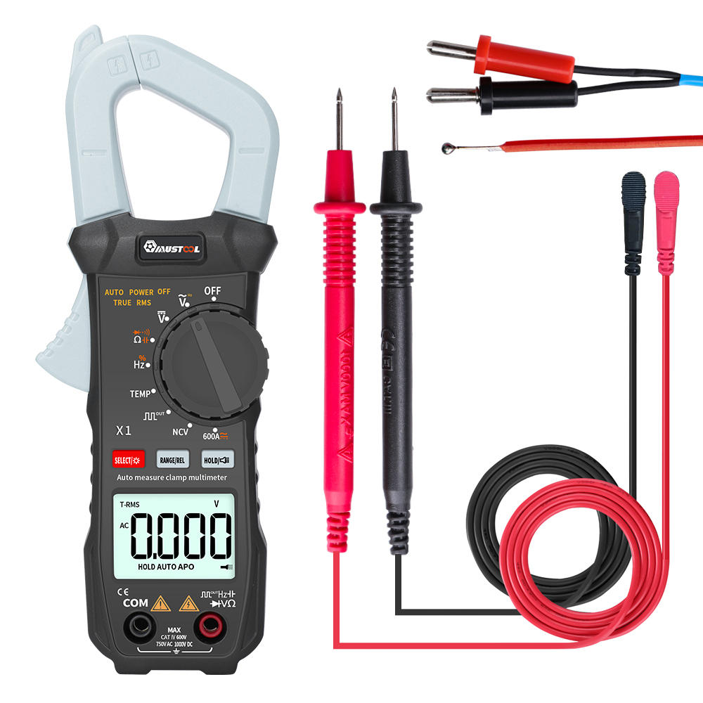 MUSTOOL-X1-Pocket-6000-Counts-True-RMS-Clamp-Meter-ACDC-VoltageampCurrent-Digital-Multimeter-Automat-1435699