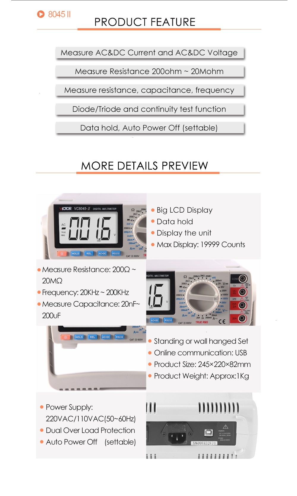 VC8045-II-Bench-Top-True-RMS-Multimeter-AC-DC-Transistor-Measurement-Capacitance-HFE-Multimetro-Test-1688385