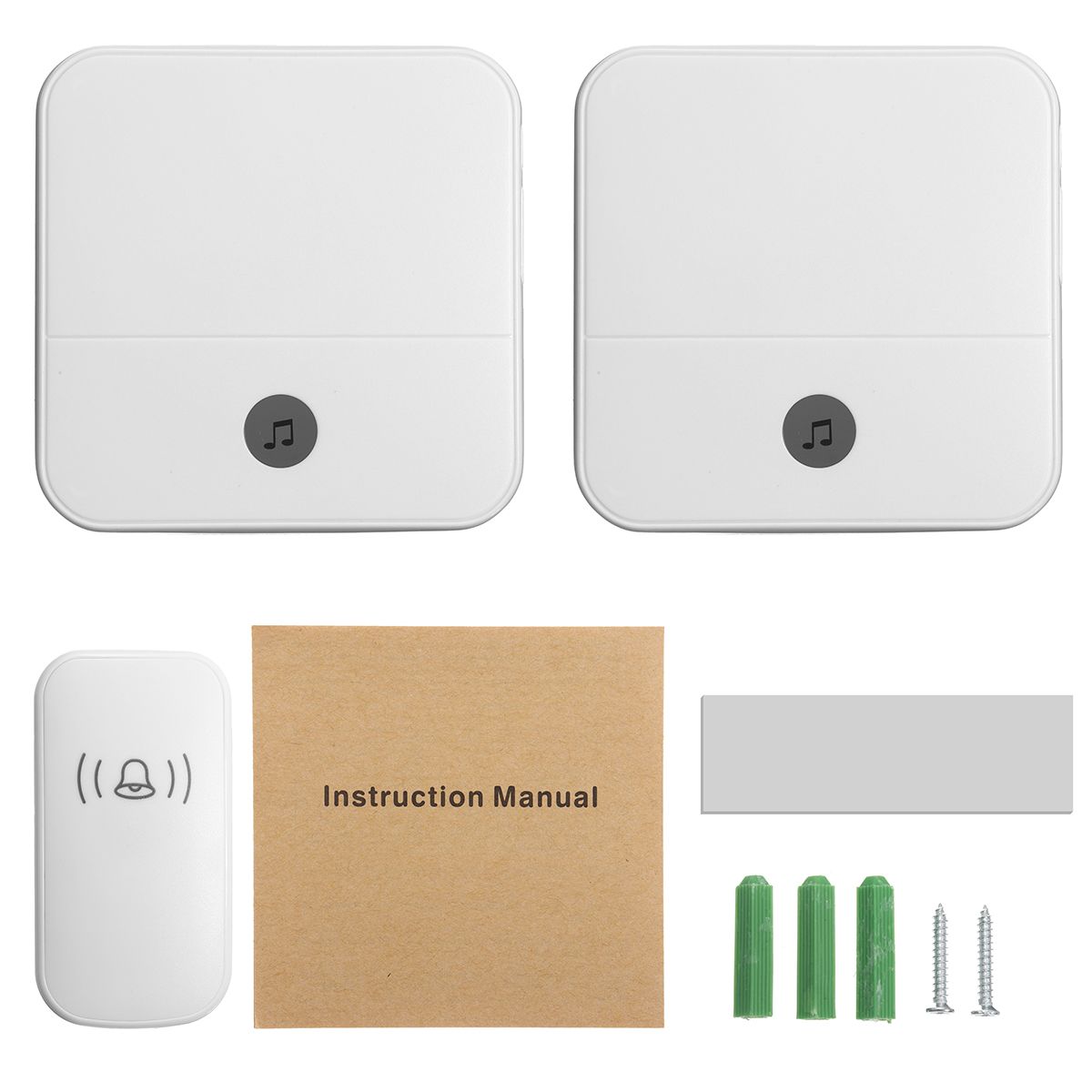 Home-House-4-Volume-Wireless-Doorbell-Chime-2-Receiver--1-Doorbell-1347168