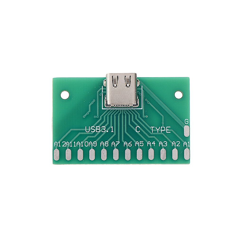 10pcs-TYPE-C-Female-Test-Board-USB-31-with-PCB-24P-Female-Connector-Adapter-For-Measuring-Current-Co-1605799