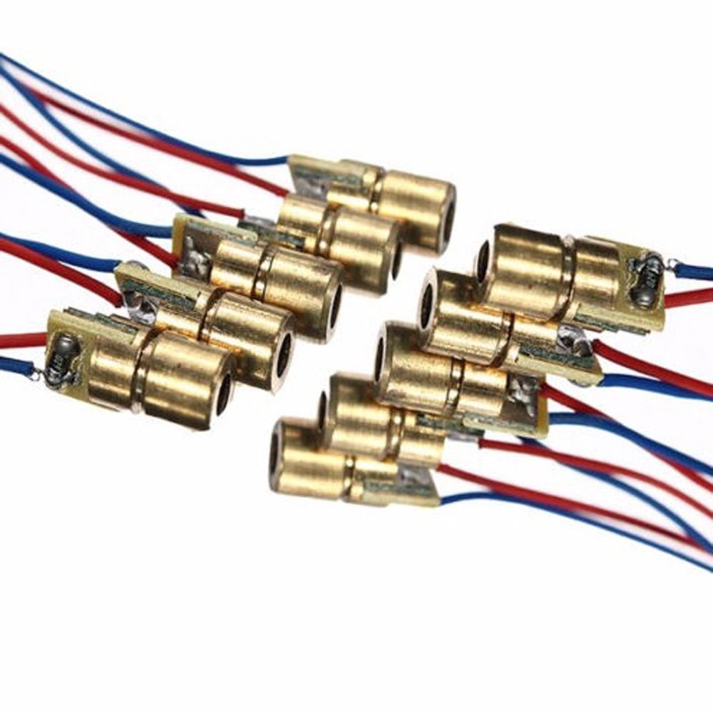 30-pcs-DC-5V-5mW-650nm-6mm-Laser-Dot-Diode-Module-Red-Copper-Head-Tube-1318431