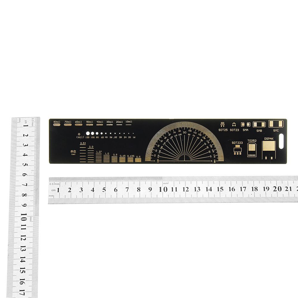 3pcs-20cm-Multifunctional-PCB-Ruler-Measuring-Tool-Resistor-Capacitor-Chip-IC-SMD-Diode-Transistor-P-1446472