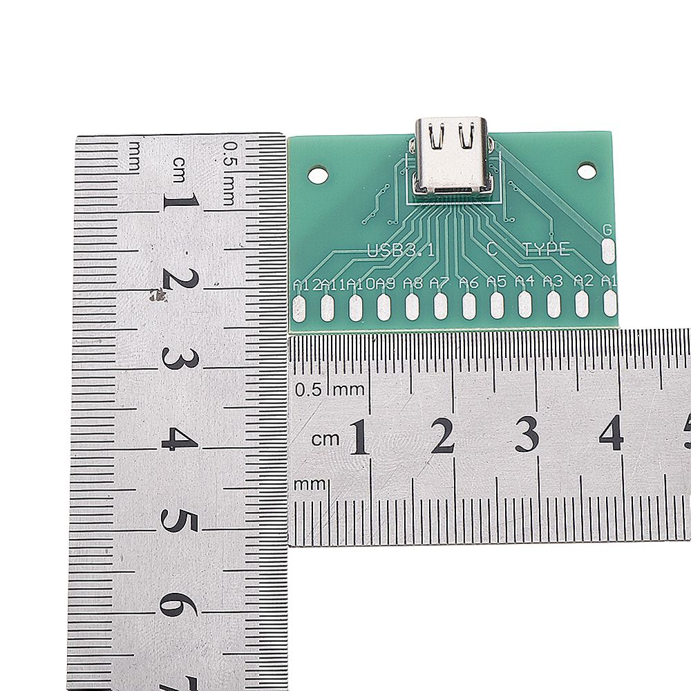 3pcs-TYPE-C-Female-Test-Board-USB-31-with-PCB-24P-Female-Connector-Adapter-For-Measuring-Current-Con-1605822