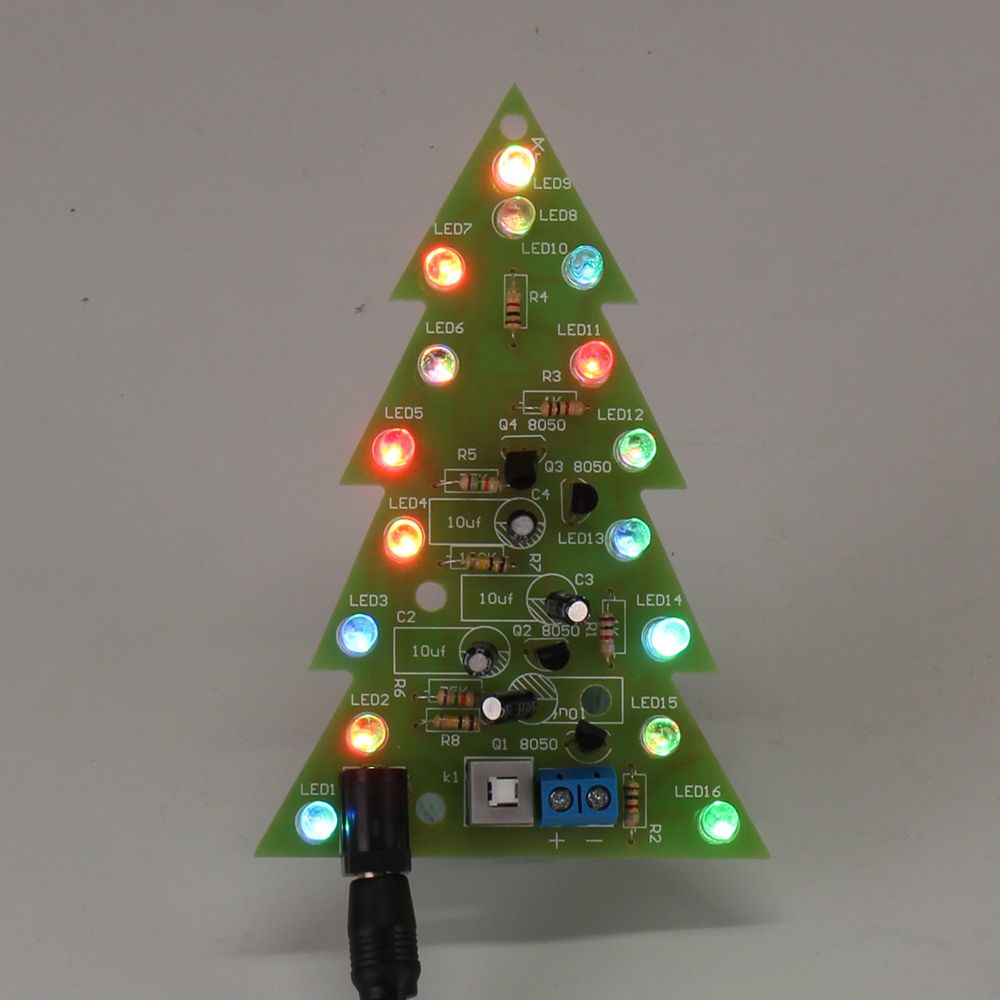 Assembled-USB-Christmas-Tree-16-RGB-LED-Color-Light-Electronic-PCB-Decoration-Tree-Children-Gift-Ord-1602762