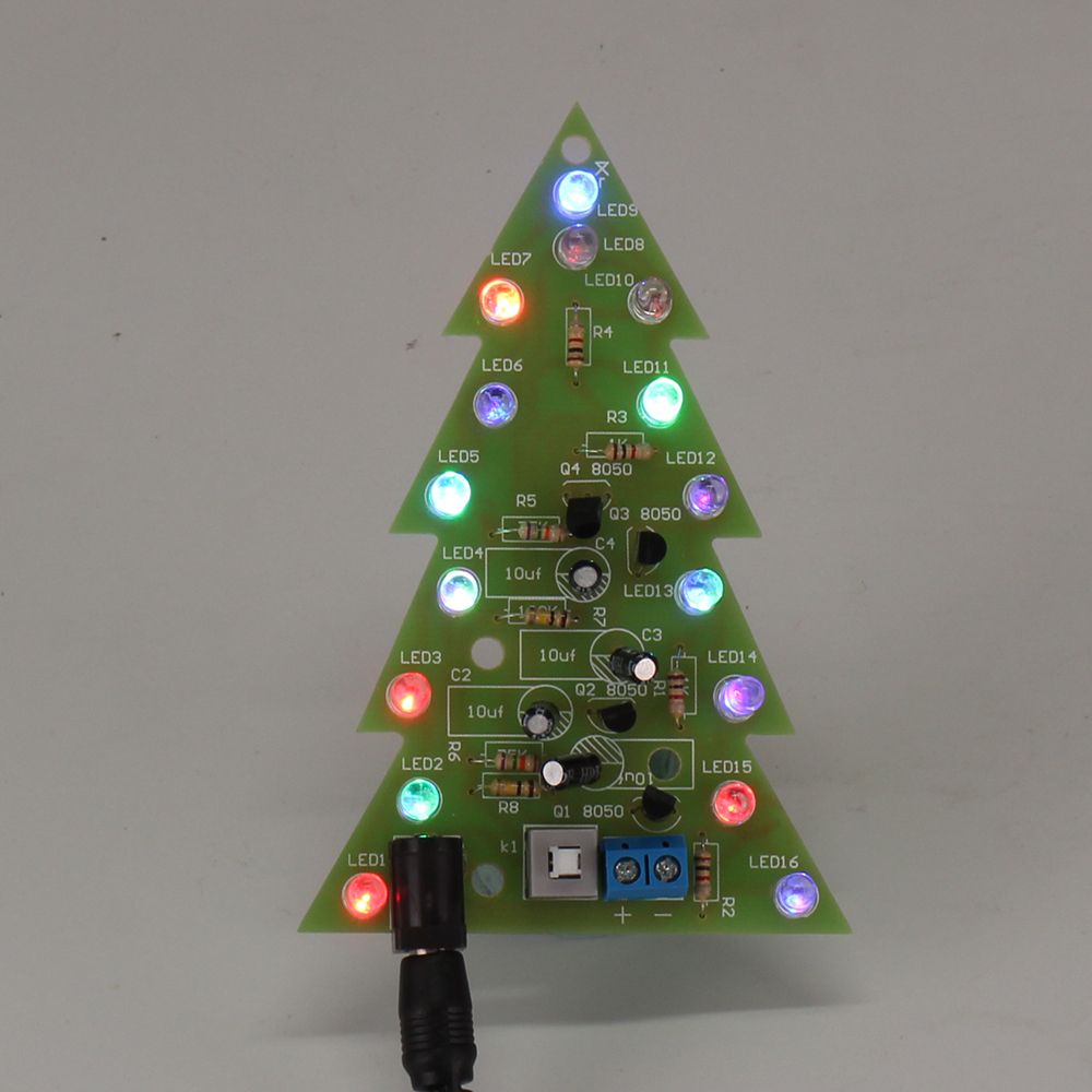 Assembled-USB-Christmas-Tree-16-RGB-LED-Color-Light-Electronic-PCB-Decoration-Tree-Children-Gift-Ord-1602762