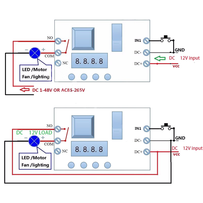 DC-12V-PLC-Self-Lock-Delay-Relay-Multifunction-Cycle-Timer-Module-Switch-Control-1091554