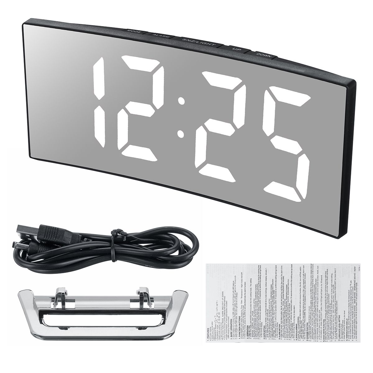 Curved-LED-Digital-Alarm-Clock-Mirror-Table-Display-Temperature-Snooze-USB-Room-1639017