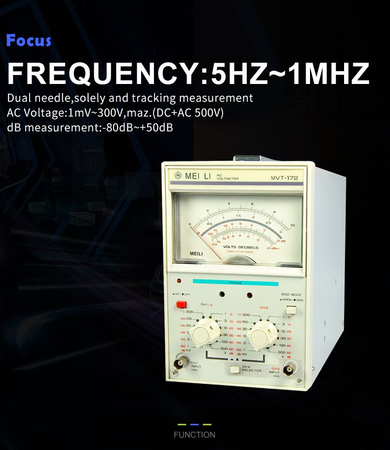 MCH-MVT-172-Dual-Needle-Millivoltmeter-Dual-Channels-1mV-300V-Single-Needle-Analog-output-Analog-Mil-1552870