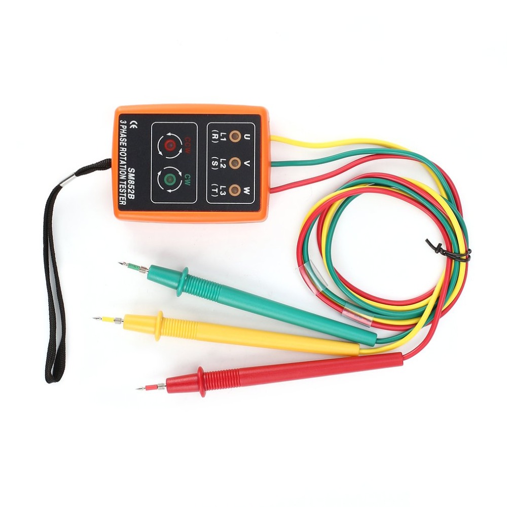 SM852B-60V-600V-AC-3-Phase-Rotation-Tester-Indicator-Detector-Meter-Array-Presence-With-LED-Buzzer-998975