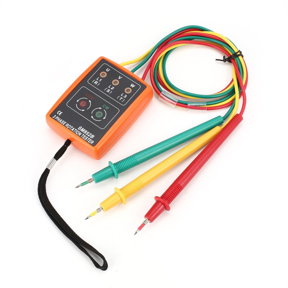 SM852B-60V-600V-AC-3-Phase-Rotation-Tester-Indicator-Detector-Meter-Array-Presence-With-LED-Buzzer-998975