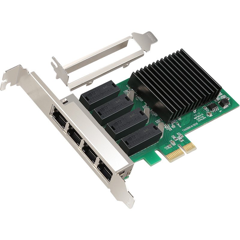 DIEWU-TXA066-RTL8111H-T4-4-RJ45-Ports-101001000Mbps-Gigabit-Network-Card-PCI-E-PCI-Express-Network-A-1651743