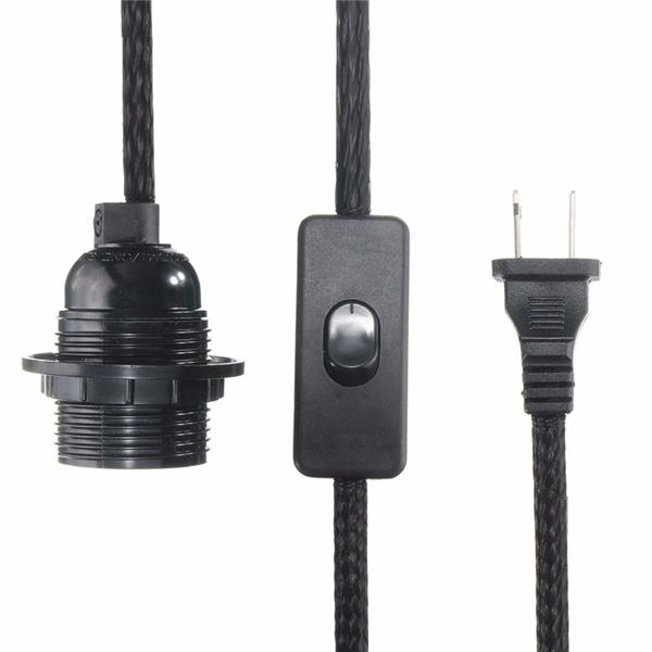 25M-Cord-E27E26-Edison-Pendant-Light-Holder-Hanging-Lamp-Socket-US-Plug-Adapter-Switch-1055926