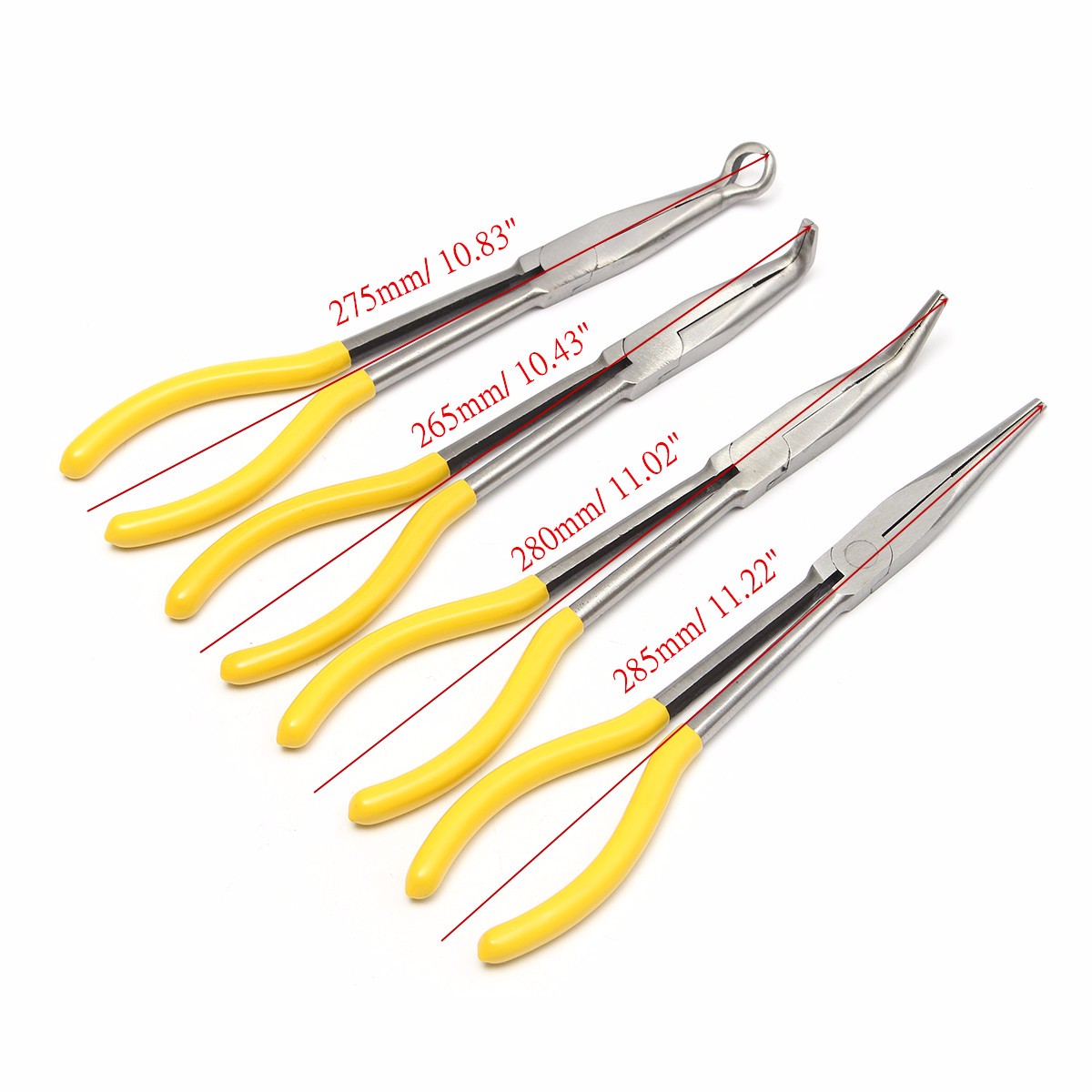 4Pcs-11-inch-Extra-Long-Nose-Pliers-Straight-Bent-Mechanic-Equipment-Hand-Tool-Set-1110676