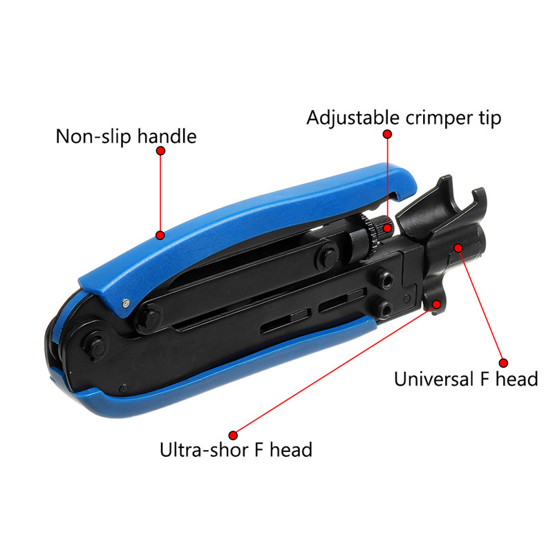 Compression-Tool-F-RG7-RG6-RG11-Connector-Cable-Coax-Coaxial-Crimper-Stripper-Plier-1448087