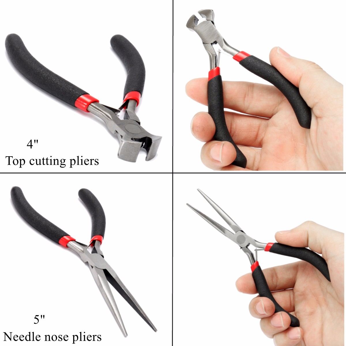 Jewellery-Mini-Pliers-Cutter-Round-Bent-Nose-Beading-Making-Craft-Tool-Kit-1143377