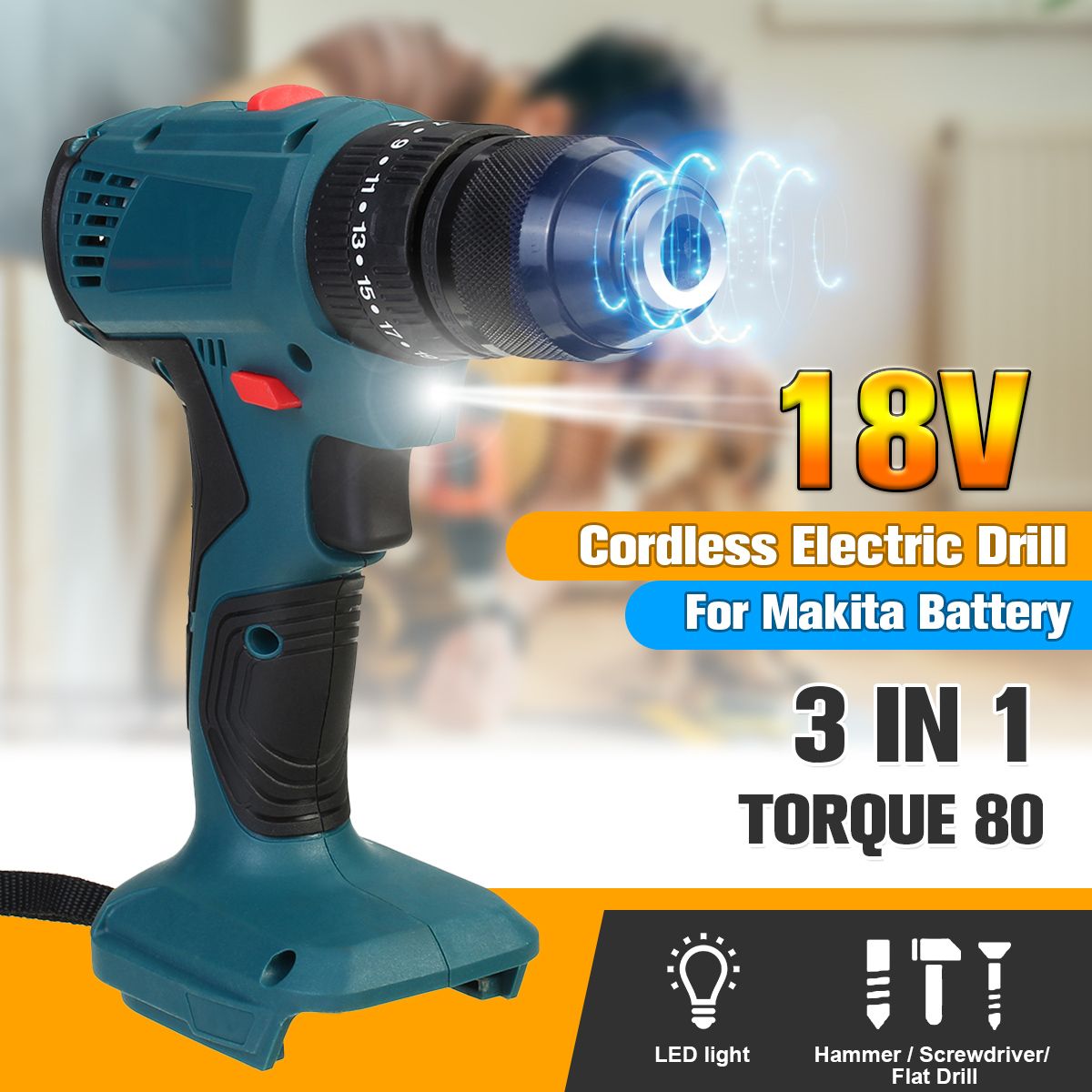 3-In-1-Cordless-Rechargeable-Electric-Screwdriver-Impact-Drill-10mm-for-18V-Makita-Battery-1704029