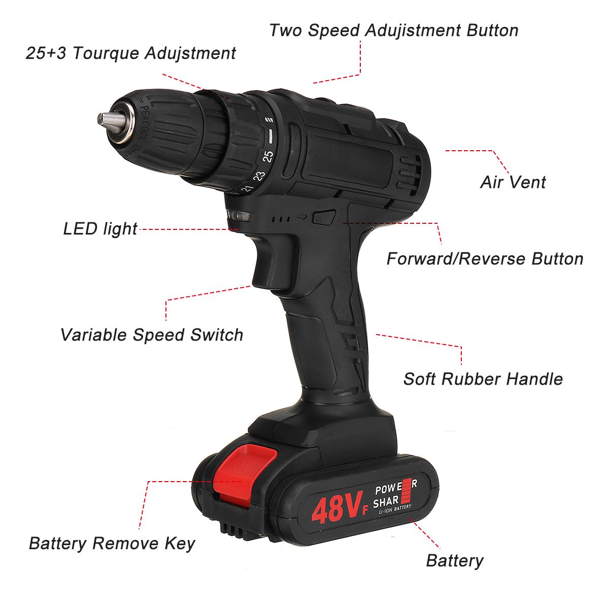 Cordless-Impact-Wrench-Drill-Socket-25-Speeds-LED-Electric-Screwdrive-w-12-Batteries-1712153