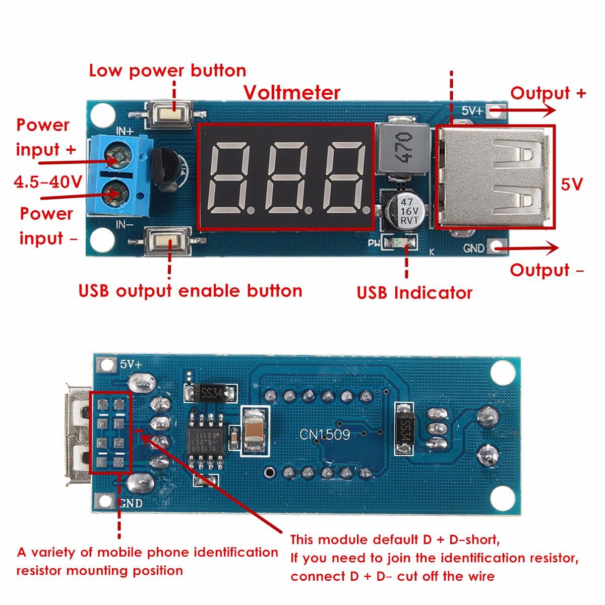 10Pcs-DC-DC-45-40V-Step-Down-LED-Volt-Meterr-USB-Voltage-Converter-Buck-Module-5V2A-1178212