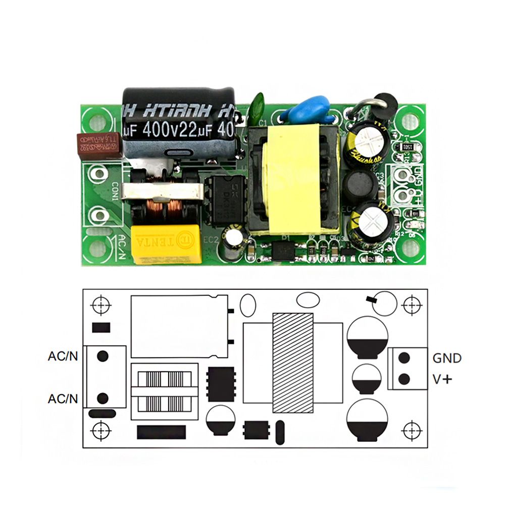 5Pcs-YS-U12S5H-AC-to-DC-5V-2A-Switching-Power-Supply-Module--AC-to-DC-Converter-10W-Regulated-Power--1761464