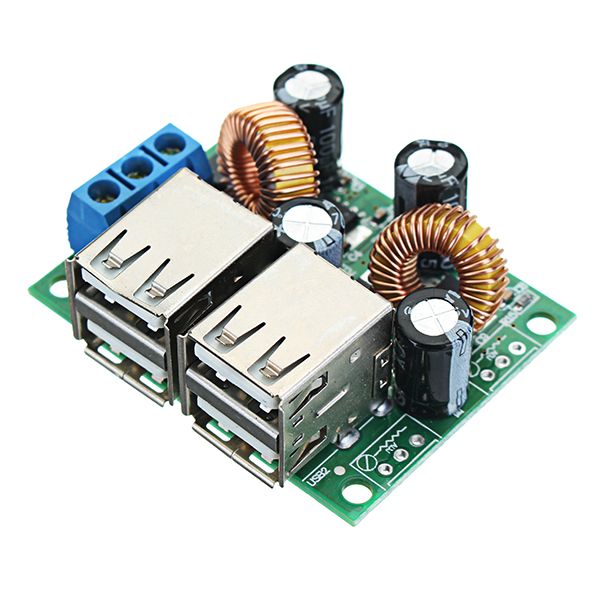 7-40V-3A-Multifunction-Vehicle-4-USB-Interface-Car-Charger-3624129V-To-5V-3A-Buck-Module-Step-Down-B-1267450