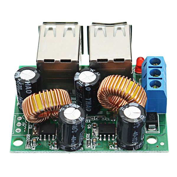 7-40V-3A-Multifunction-Vehicle-4-USB-Interface-Car-Charger-3624129V-To-5V-3A-Buck-Module-Step-Down-B-1267450